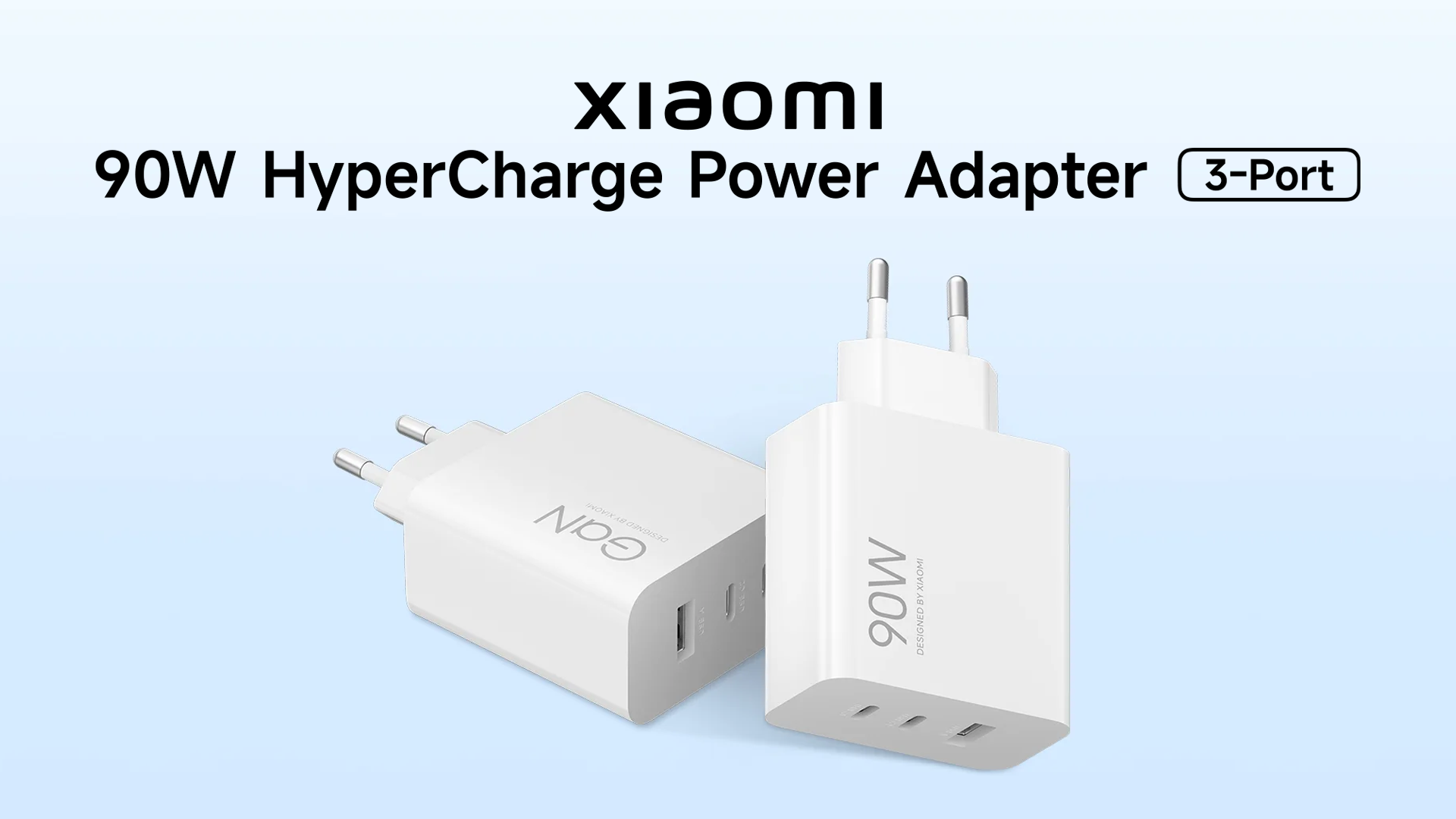 Xiaomi 90W HyperCharge PowerAdapter(3-Port) EU – Obrázok 2