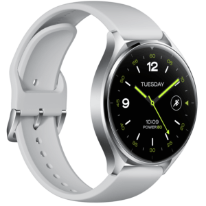Xiaomi Watch 2 Sliver Case With Gray TPU Strap
